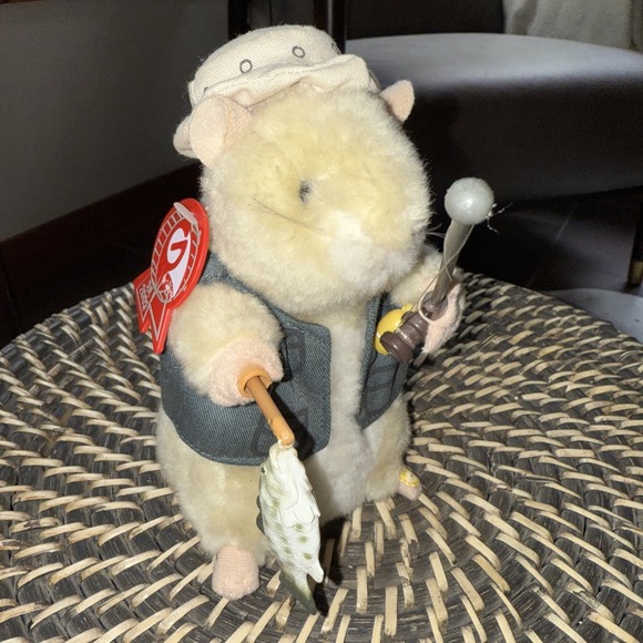 Gemmy Fisherman Fly Fish Guy Dancing Hamster "Hooked On A Feelin" 2003 Works - Picture 1 of 6